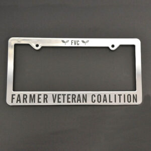 fvc licence plate cover (chrome)