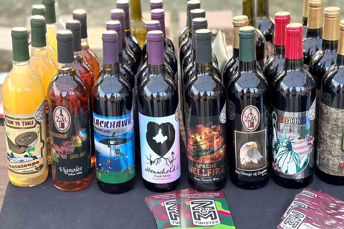 Z&M Twisted Wines has a variety of wines