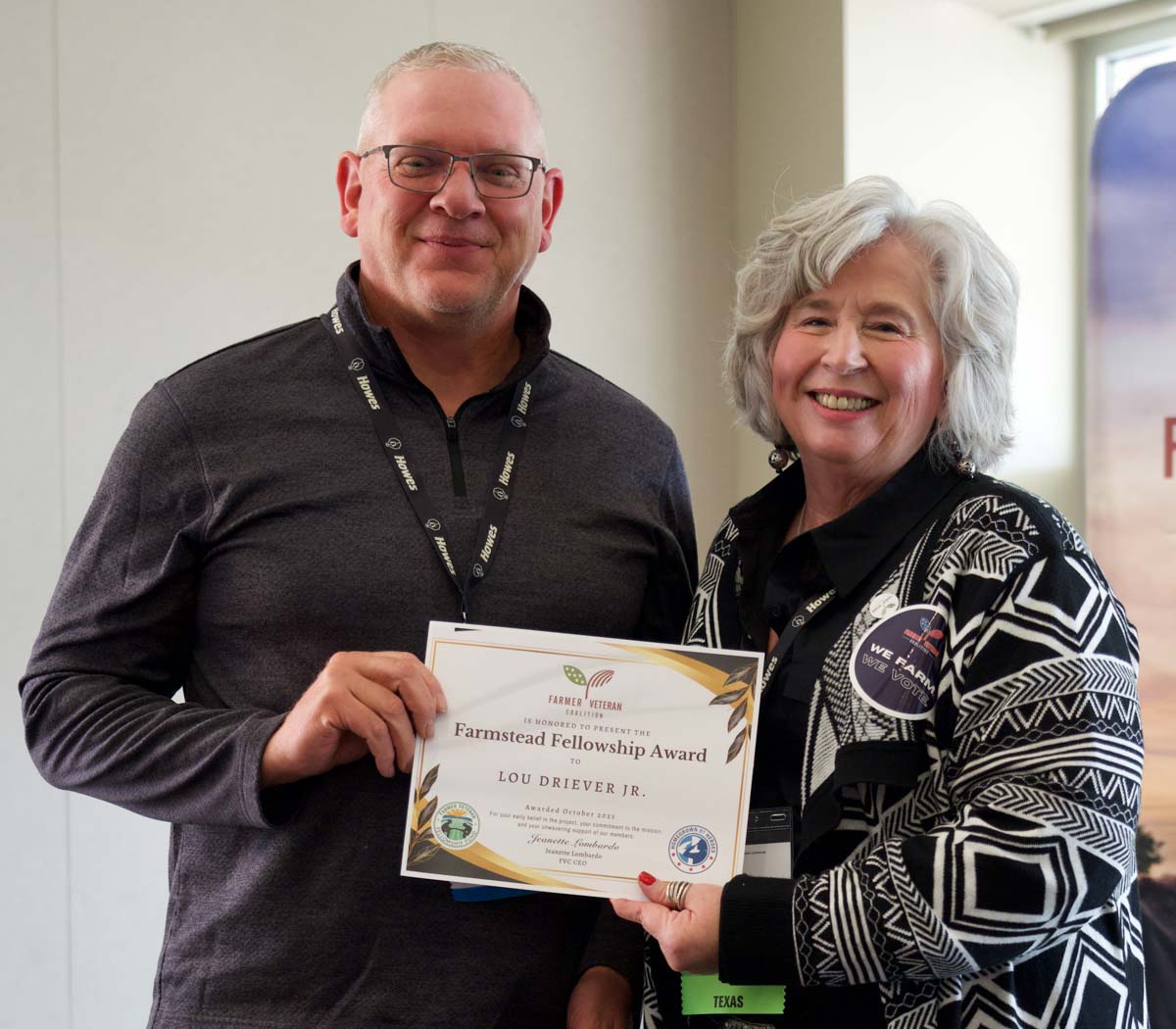 farmstead fellowship award lou driever