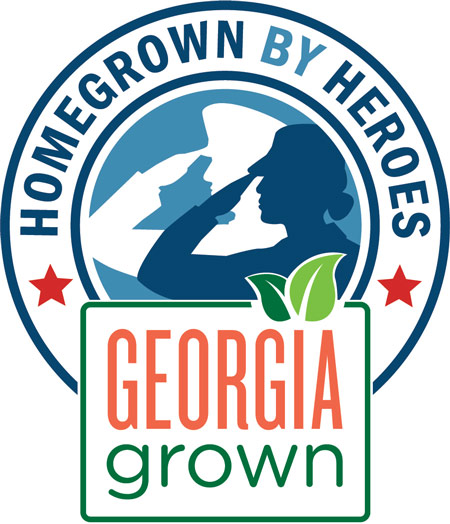 Georgia Grown homegrown by heroes logo