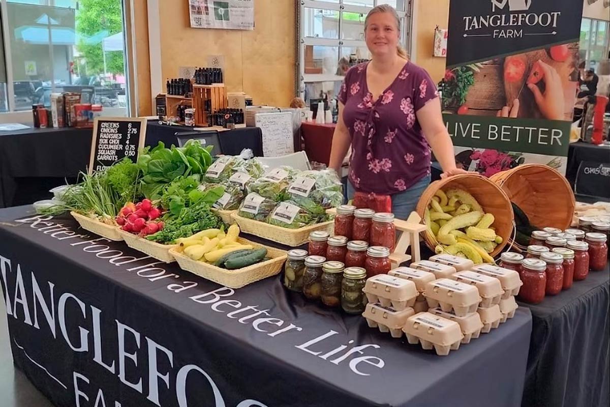 farmers market booth