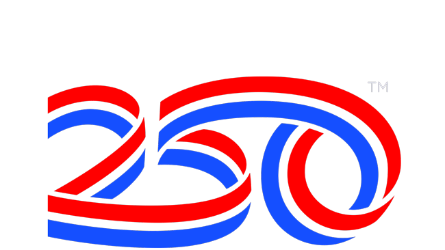 america250 logo scaled white